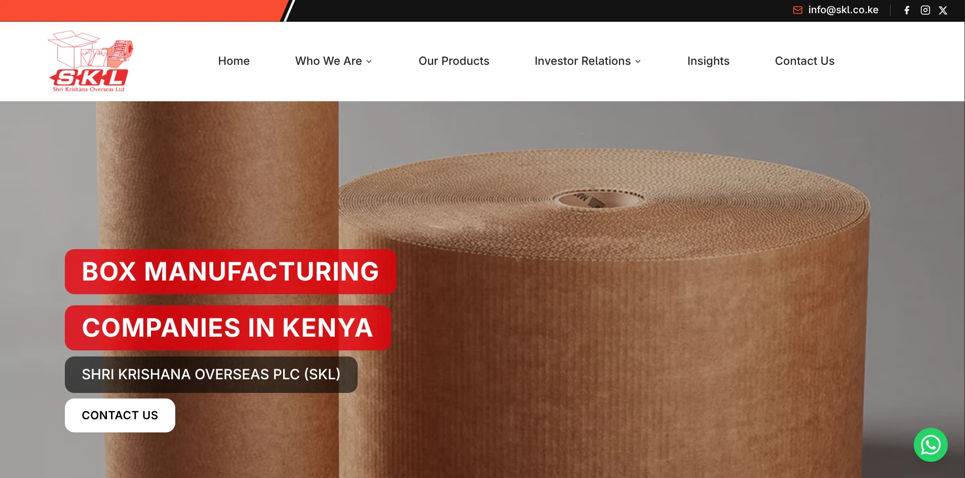 SKL industrial packaging website, TekZuri case study in B2B lead generation and conversion design